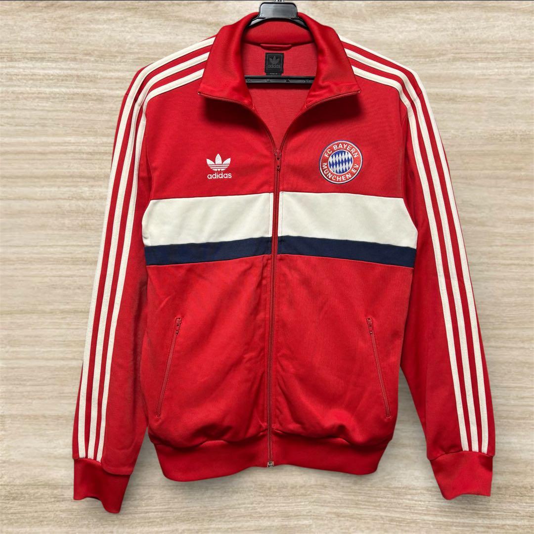 極美品 adidas originals トラックジャケット ブンデスリーガ 赤