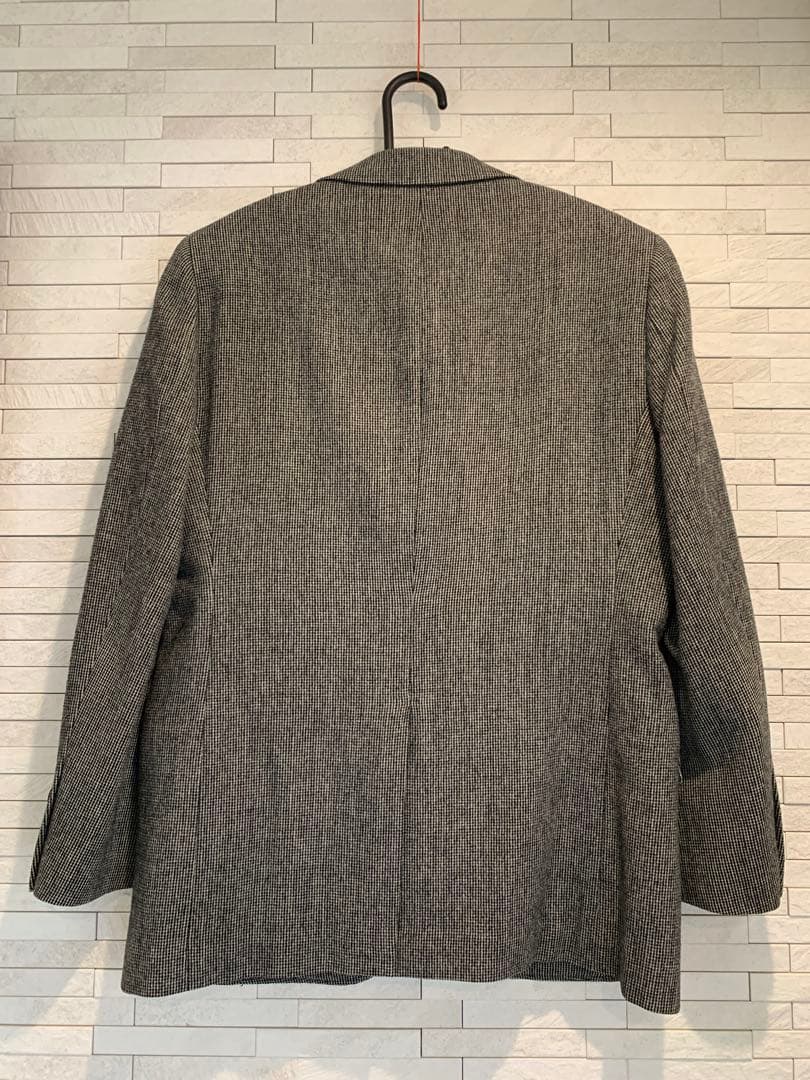 グレー ウール100%のテーラードジャケット