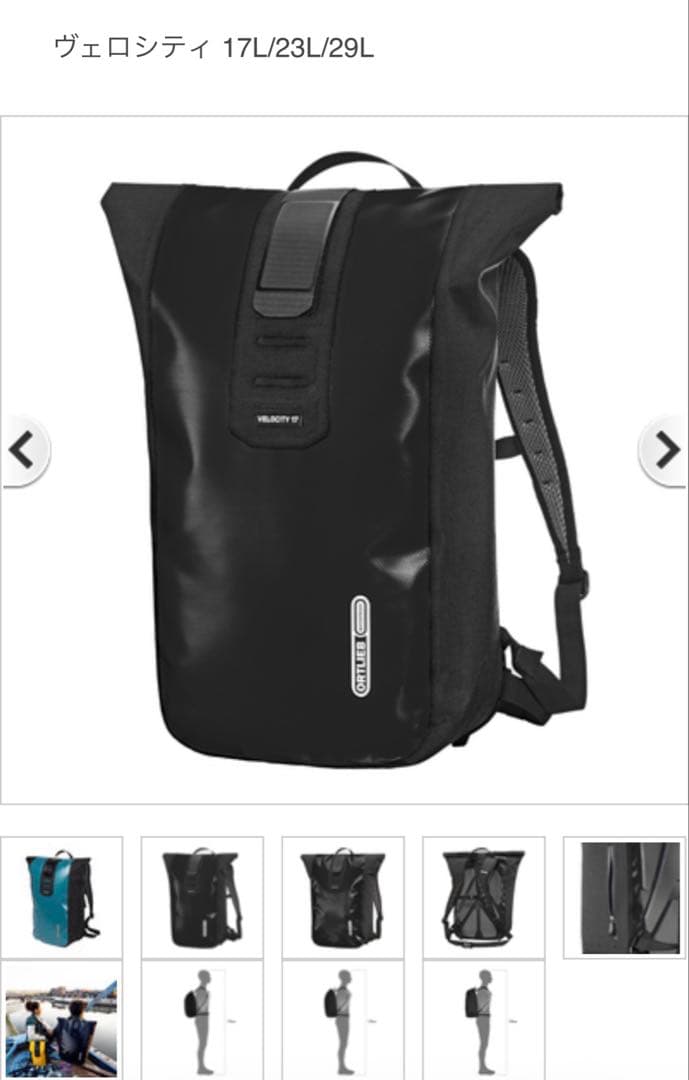 オルトリーブ　ORTLIEB VELOCITY17
