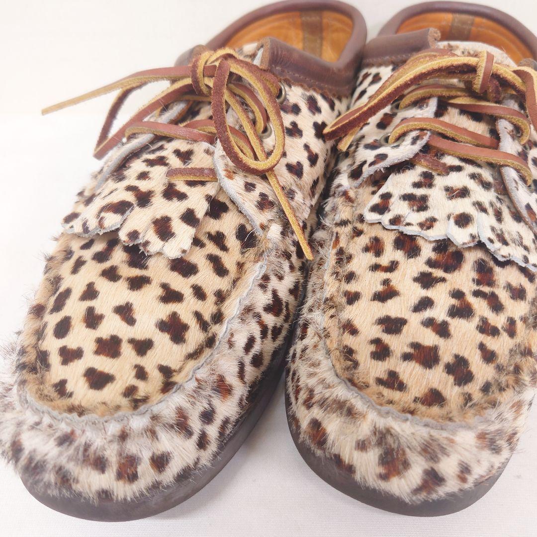 ユケテンYuketen◇ヒョウ柄モカシンシューズレオパードデッキシューズ