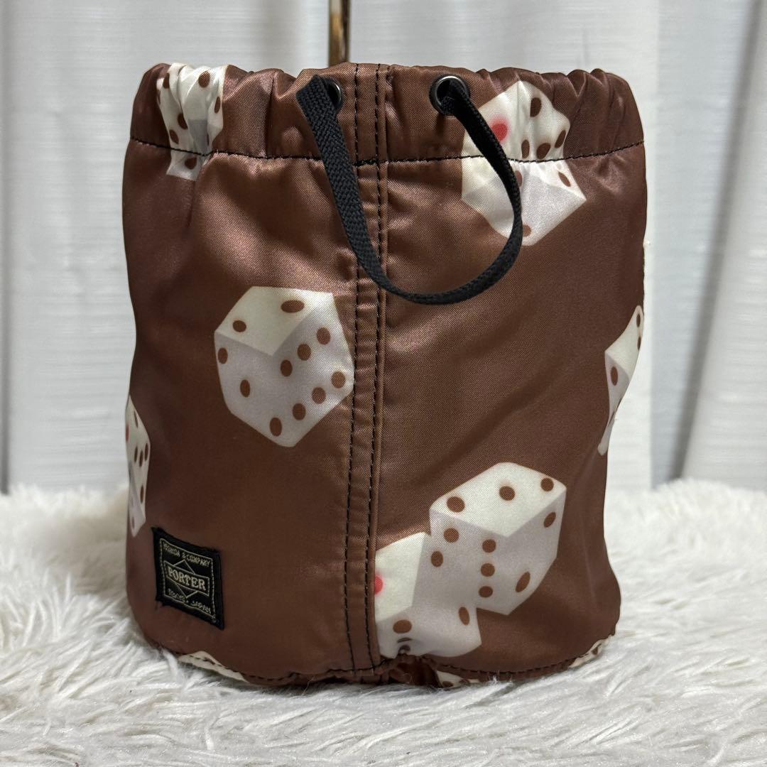 極美品✨ポーター　ネクサスセブン　アロハブロッサム　　巾着　バッグ　サイコロ