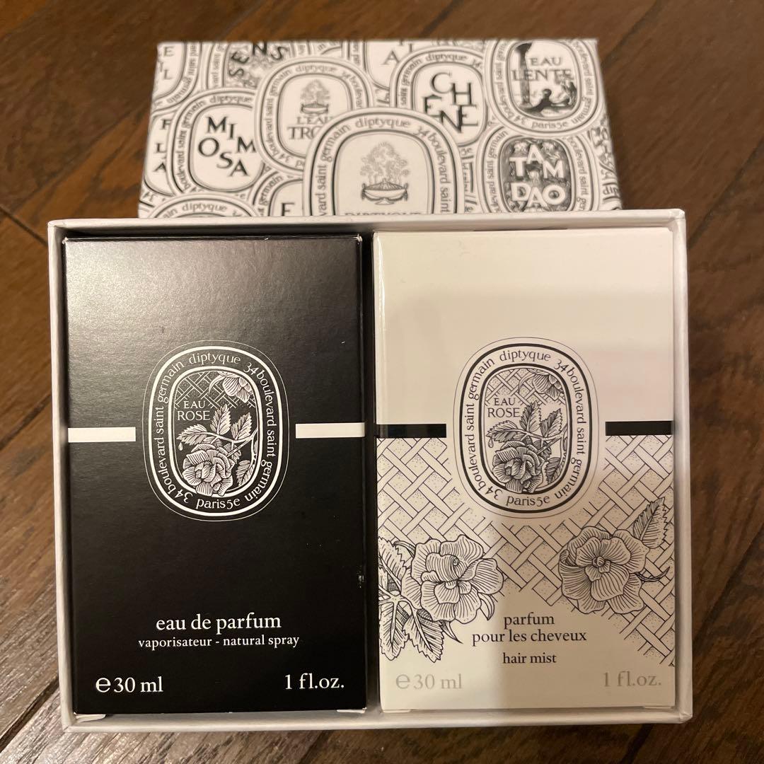 DIPTYQUE ヘアフレグランス & オードパルファン オーローズ　各30ml