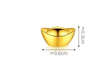 ミニ 金元宝 999.9純金製 (1g) 金 純金 ゴールド ガラス瓶付き