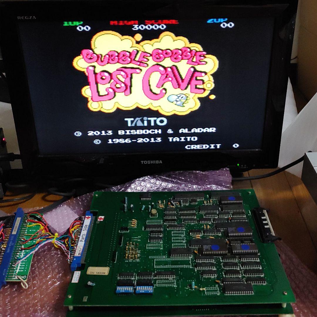 バブルボブル ロストケーブ基板 ハーネス付き 中古品