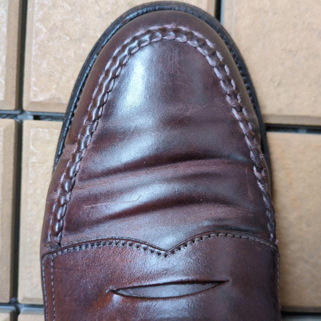 Alden 986 コードバン バーガンディ 7D ペニーローファー USA製