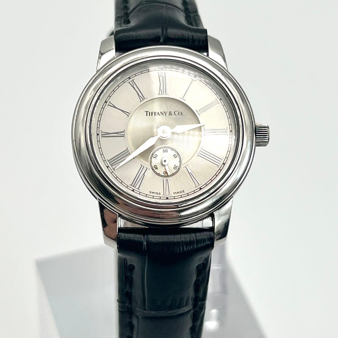 美品✨　新品ベルト　ティファニー　マークラウンド　スモセコ　ローマ　クラシック