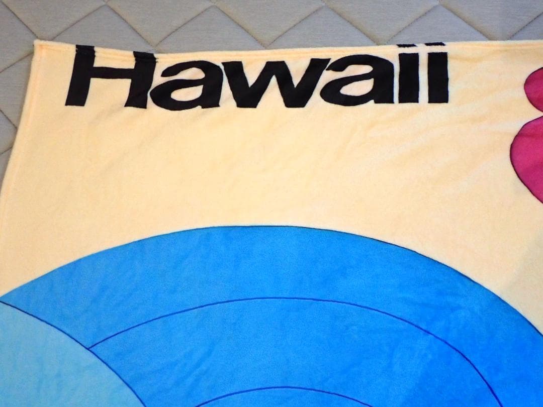 Hawaii コンチネンタル航空 ハワイ ピーターマックス ブランケット大判