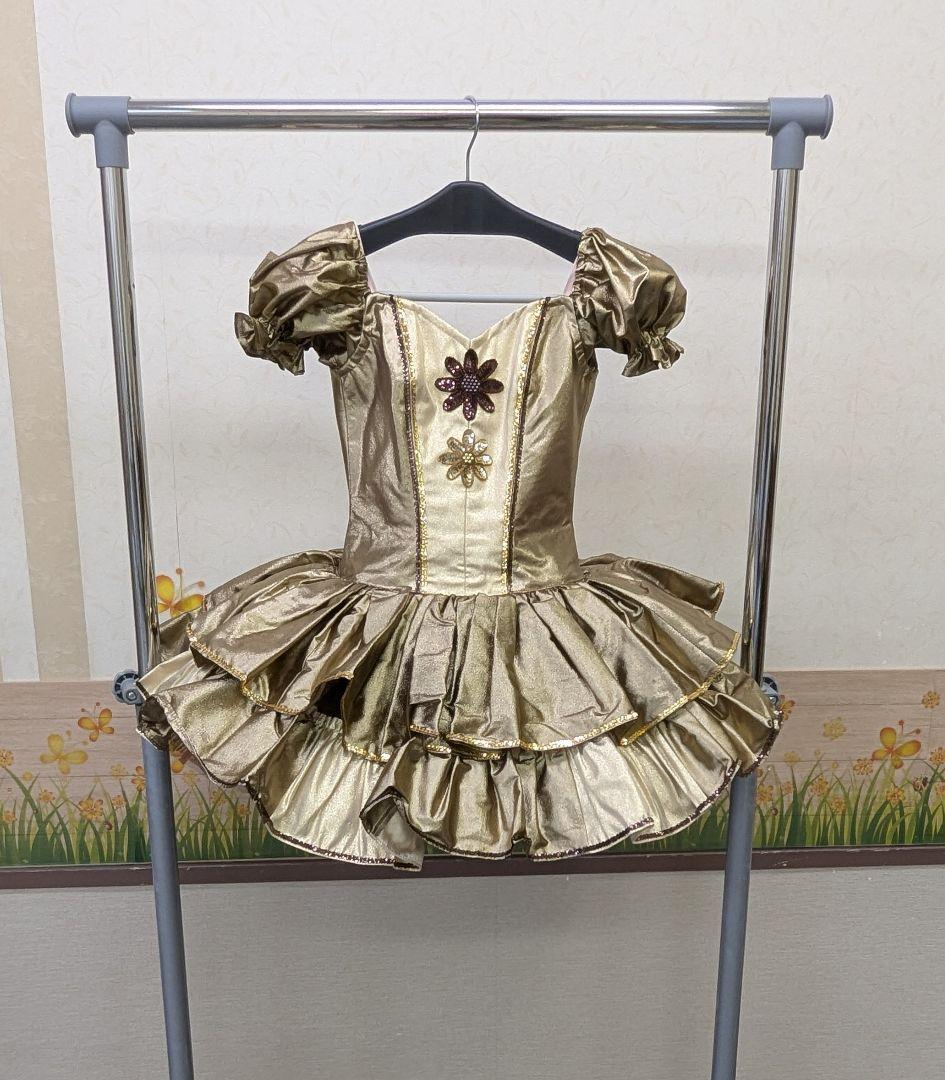 ゴールド/茶バレエチュチュ 7着セット