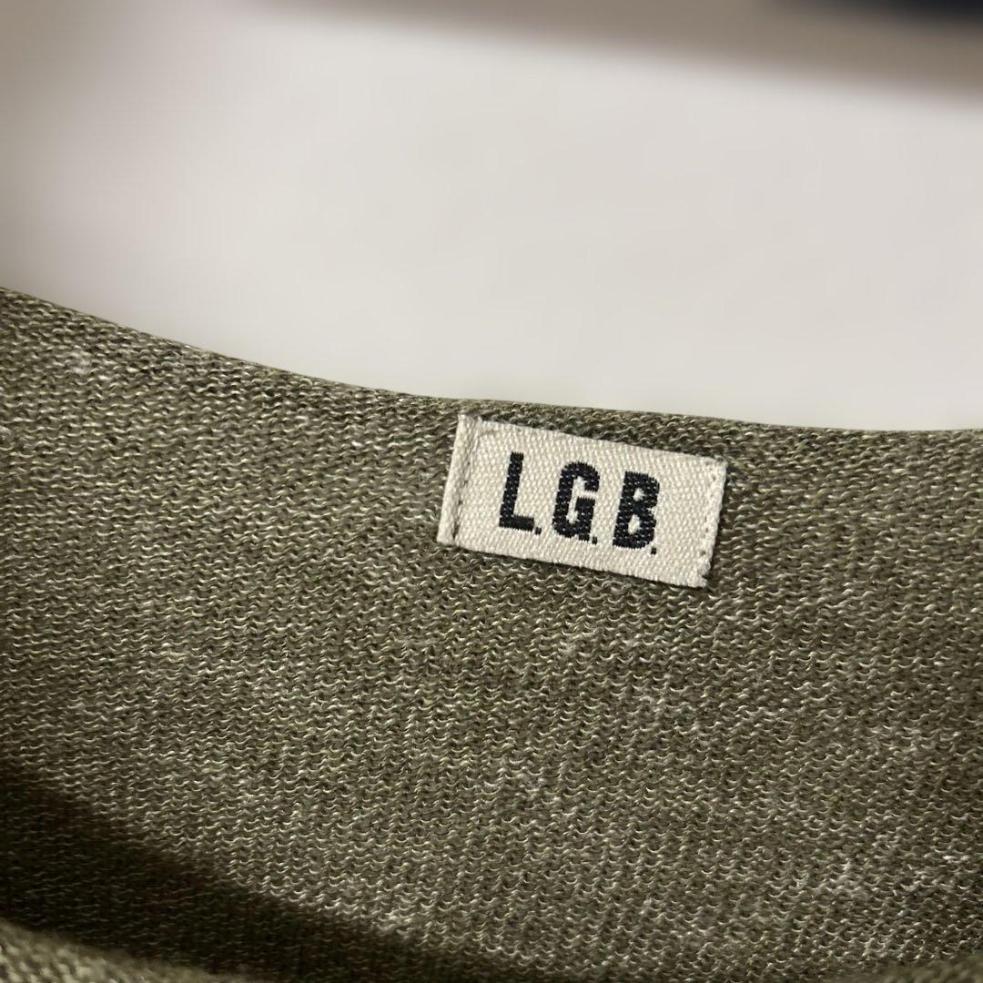 LGB オリーブグリーン 長袖カットソー　チュニック　ワンピース