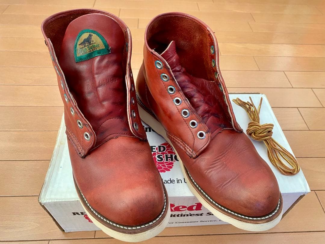 貴重 1996 Red Wing 8166 半円犬タグ 8D 箱付