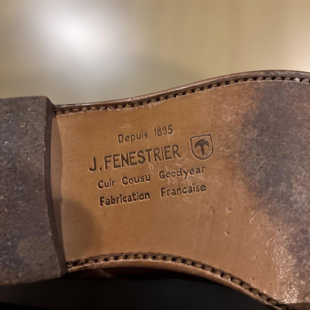 デ*ズ様 80s J.FENESTRIER Uチップシューズ 71/2