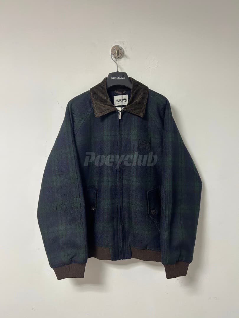 Miu Miu 25 カラーブロック コーデュロイチェックキルティングジャケット