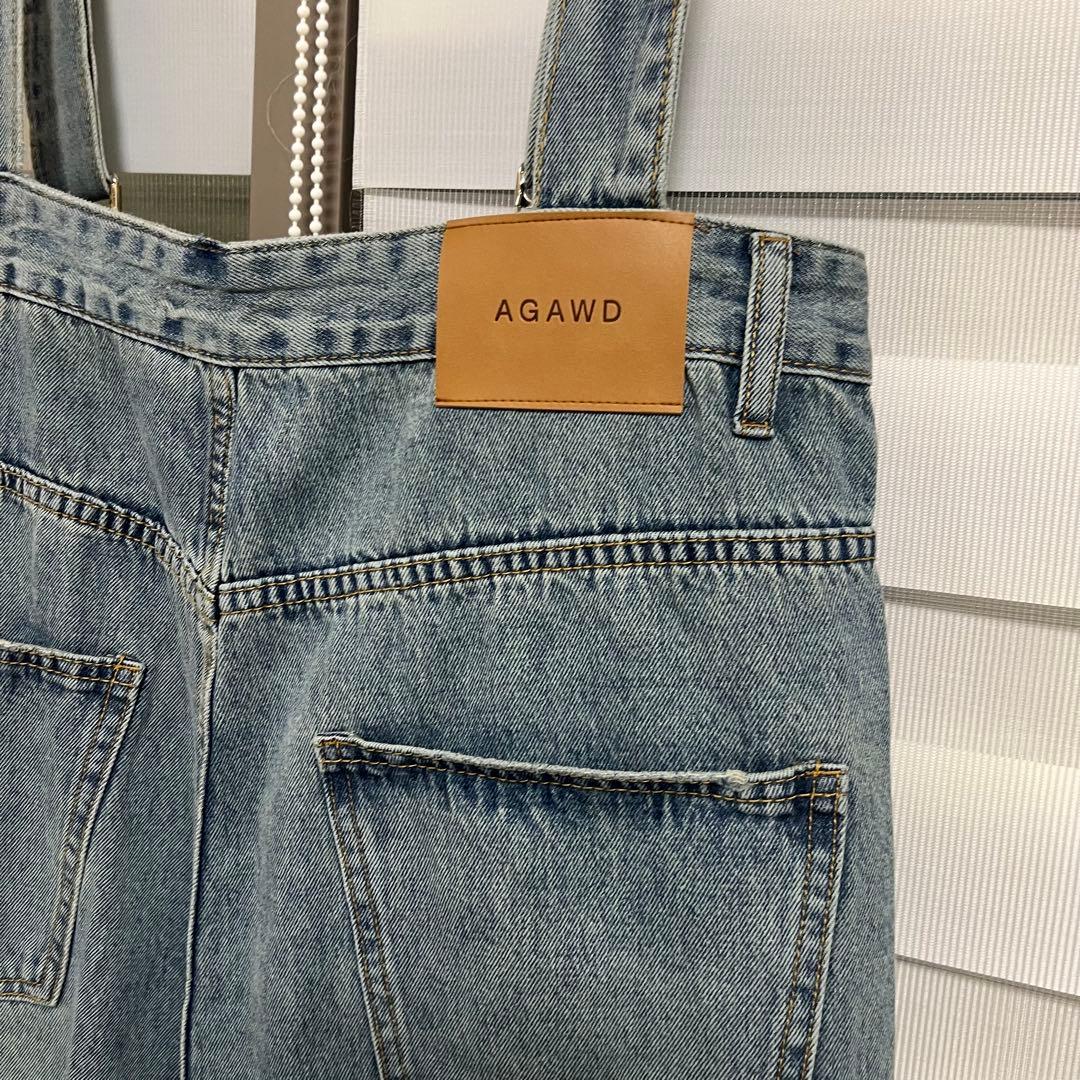 AGAWD デニム オーバーオール オールインワン サロペット 新品 mal