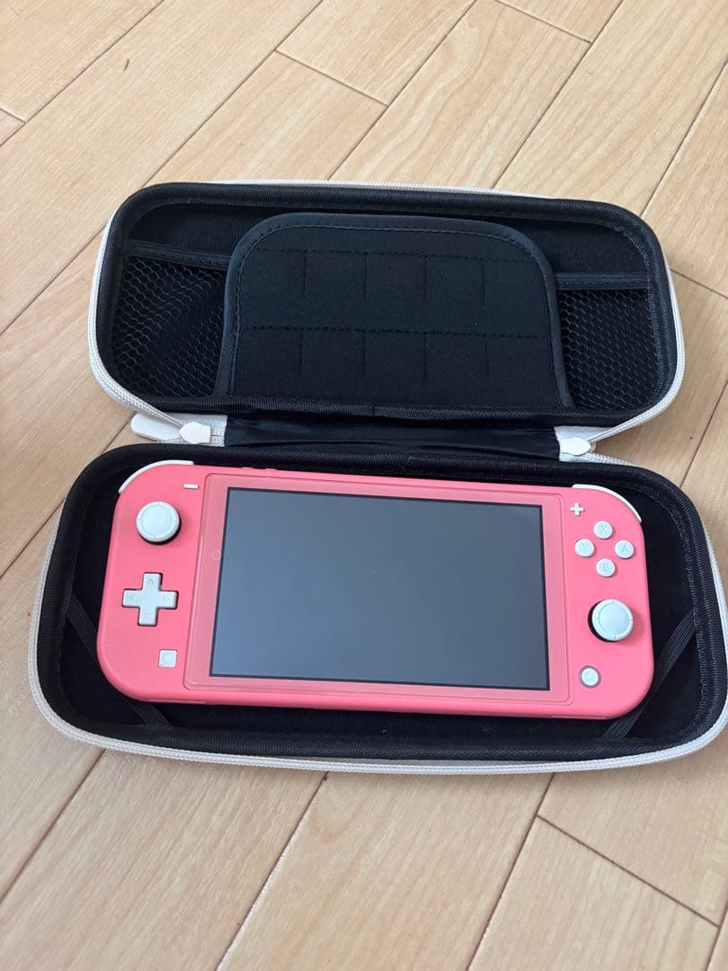 【ジャンク】Nintendo Switch Lite ピンク 本体とケース