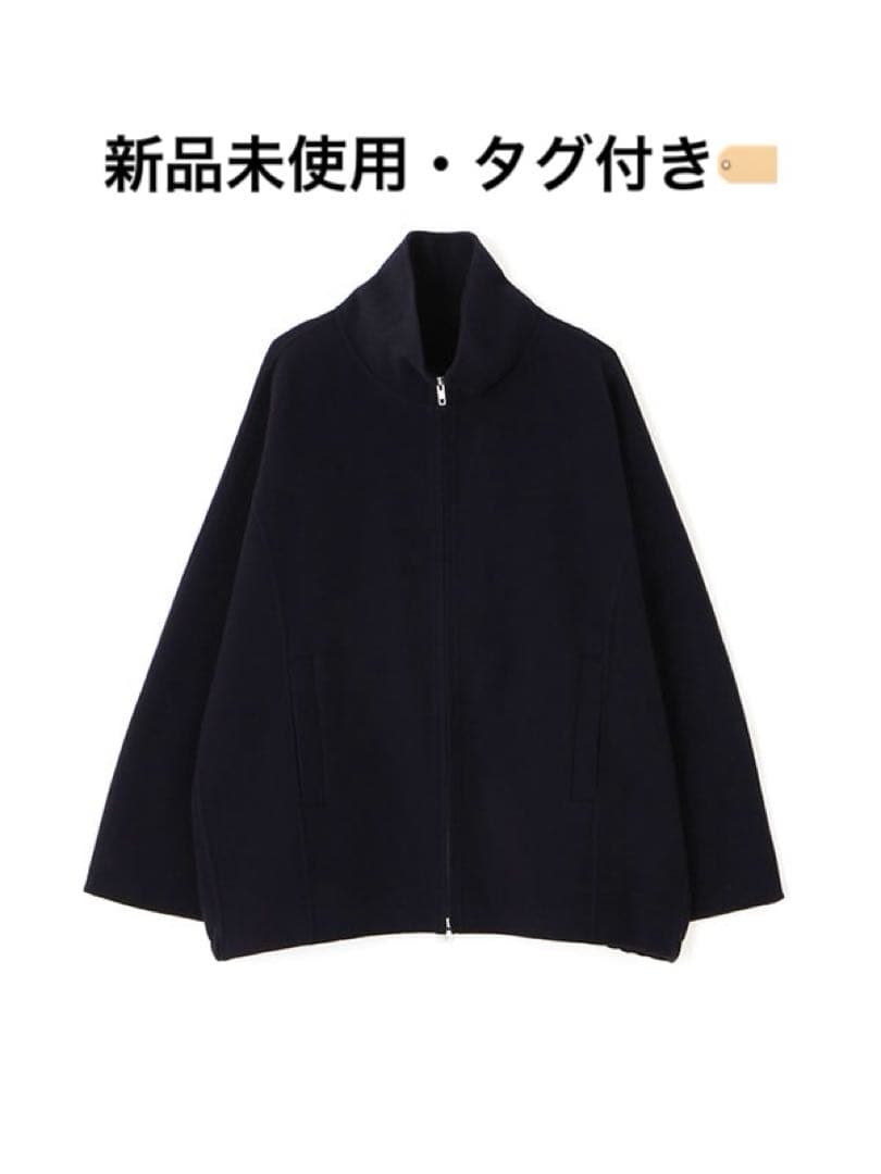 ETRE TOKYO メルトンスタンドネックリバーブルゾン Navy Sサイズ