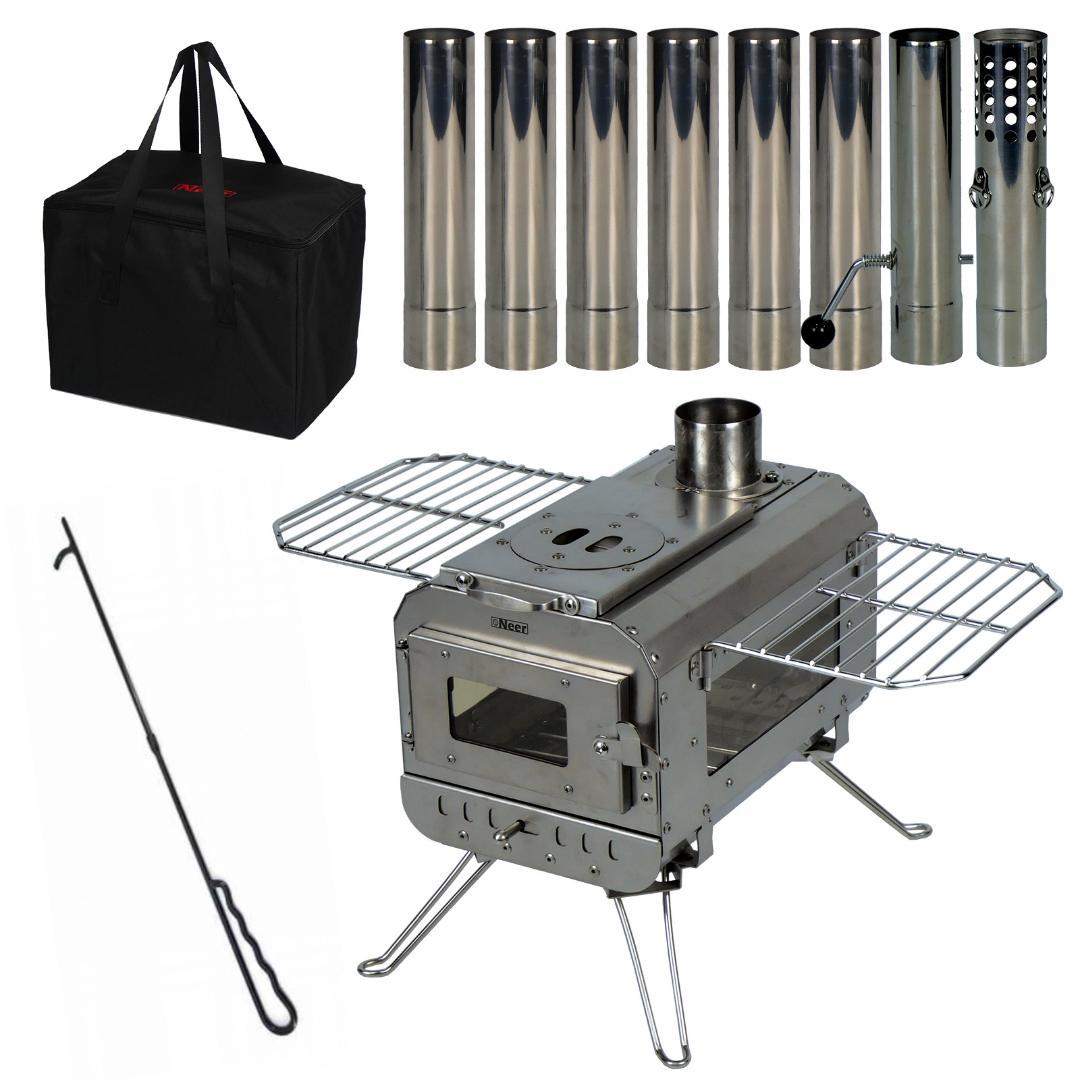 Neer マグマストーブ 薪ストーブ 収納バッグ付 焚き火台 スパークアレスター