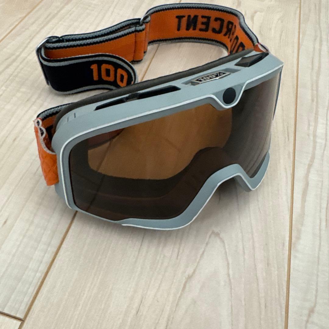 100% ゴーグル グレー/オレンジ