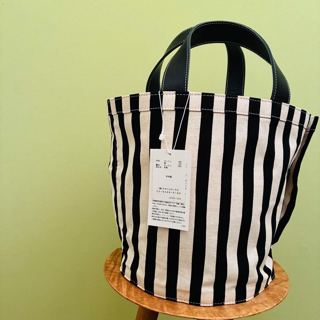 【新品タグ付き】LUDLOW ラドロー　キャンパストート　ストライプ