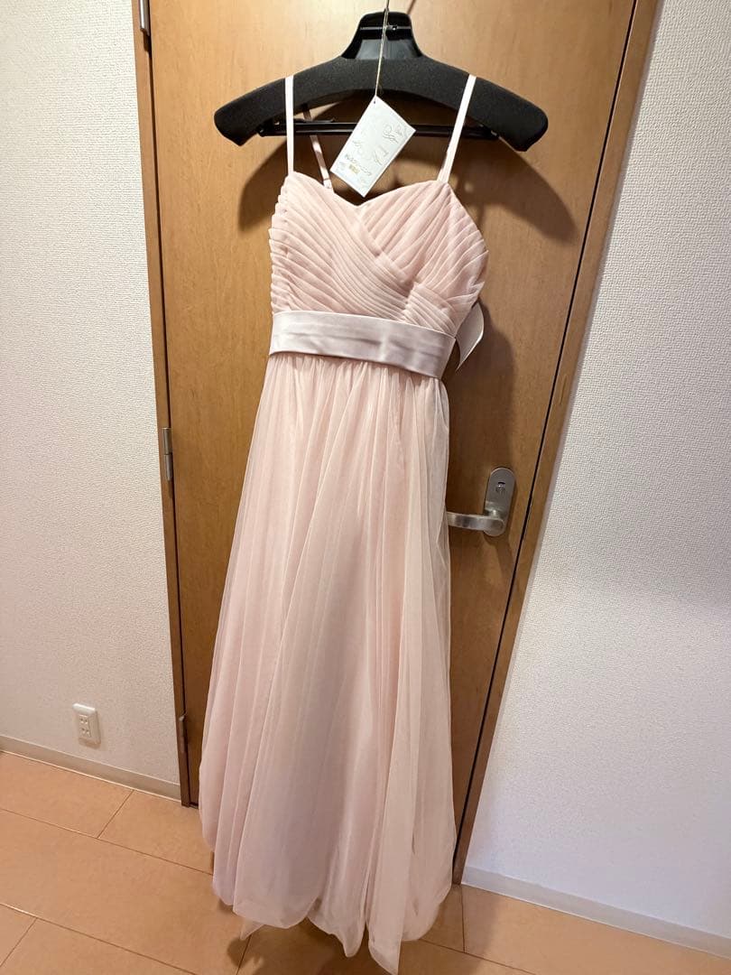 メ*8様 演奏会用ロングドレス　淡いピンク ドレスルームアミ