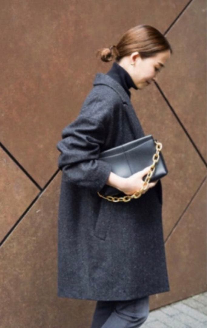 ＊ドゥーズィエムクラス＊ネップツイード ハーフコート