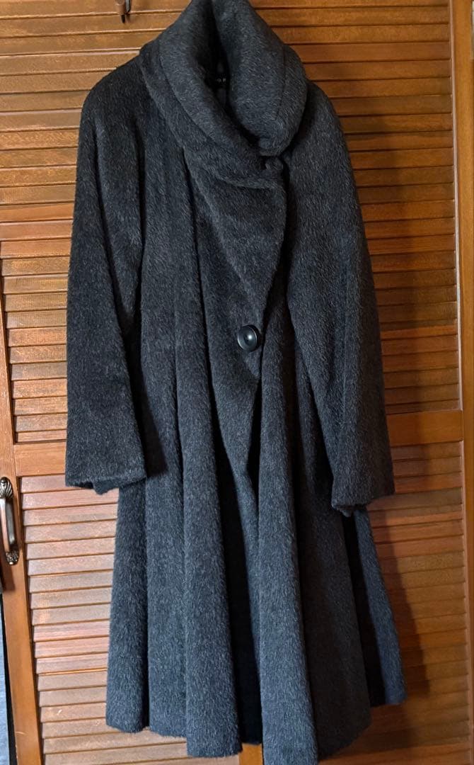 「新品未使用 」HIROKO KOSHINO 女優襟 アルパカ.ウールコート