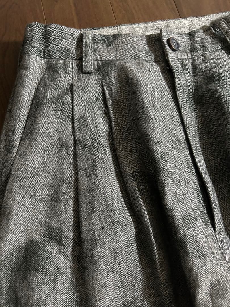 ZIGGY CHEN 24AW 花柄 プリーツパンツ 46