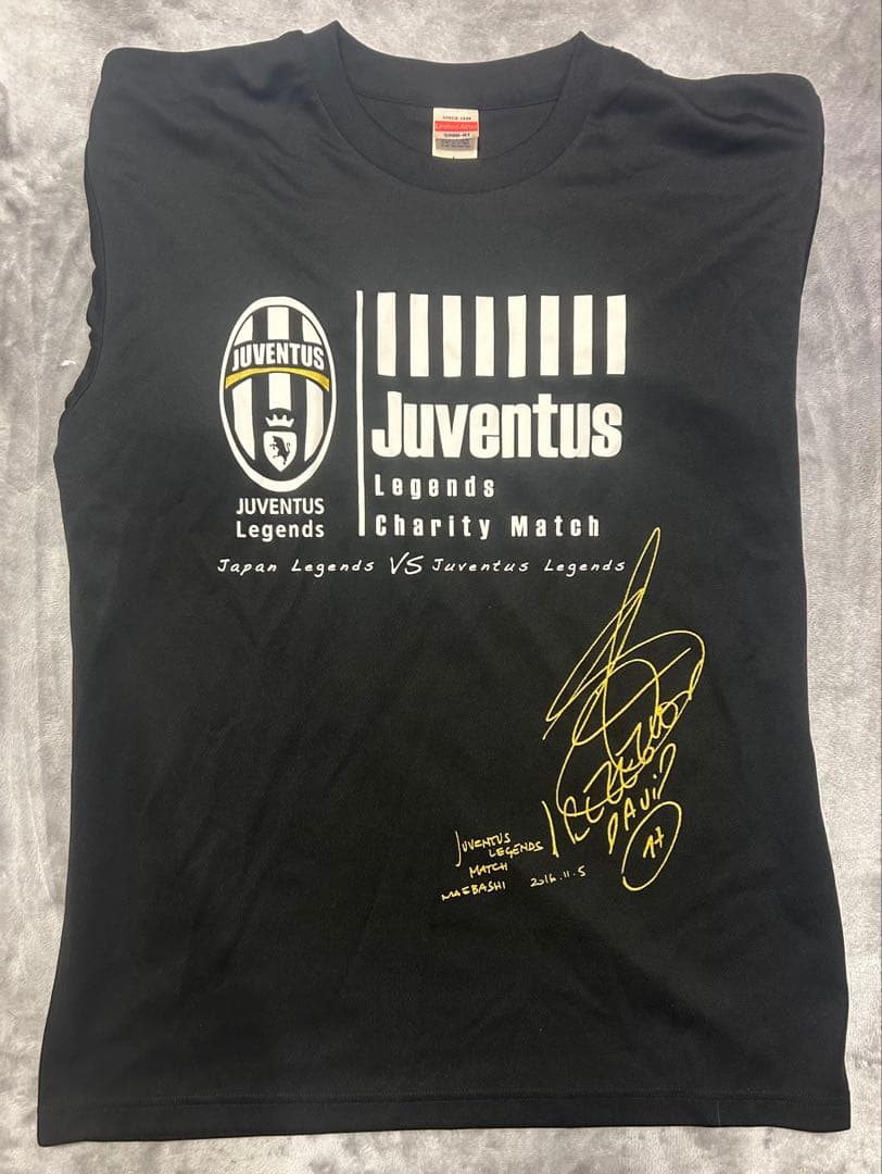 レア ユベントスレジェンズ 限定シャツ トレゼゲ選手サイン入り