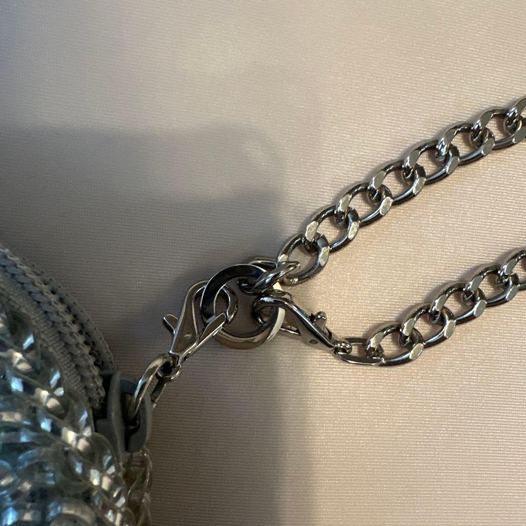 ANTEPRIMA シルバー ポーチ　ショルダーバッグ　ストラップ付き　結婚式