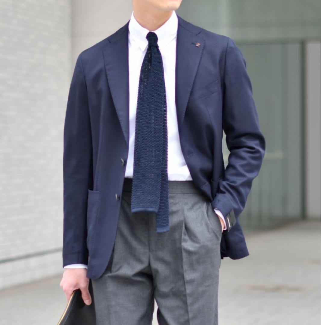 Atto Vannucci／アット ヴァンヌッチ シルク ソリッド ニットタイ