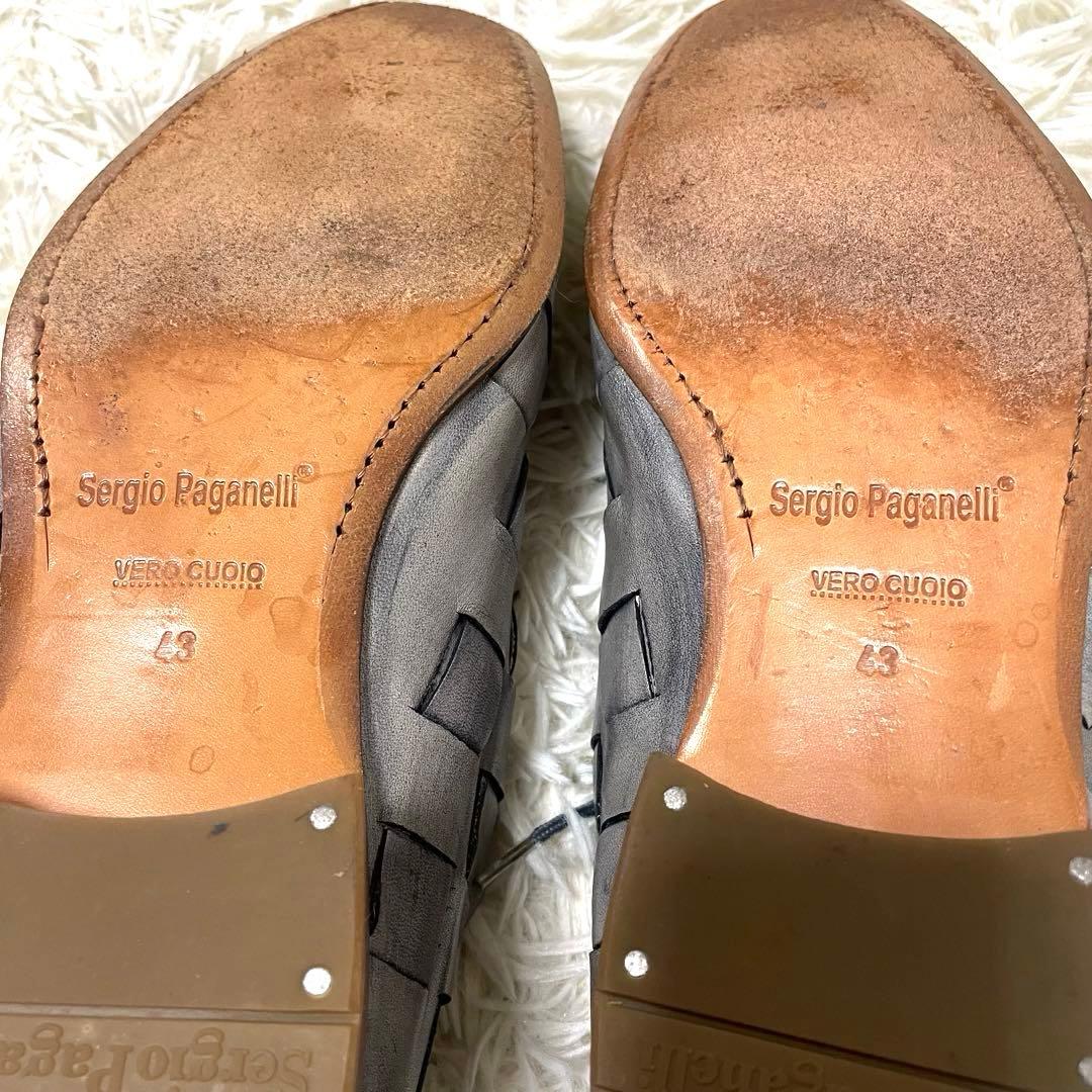 美品 Sergio Paganelli イントレチャート 43 オールレザー