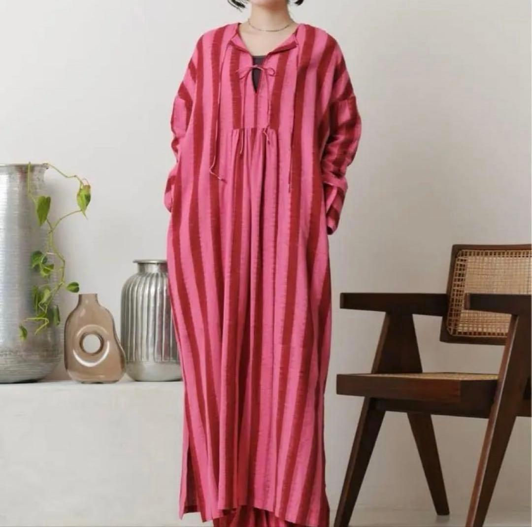 Sara mallikaサラマリカIkat Stripe Dress