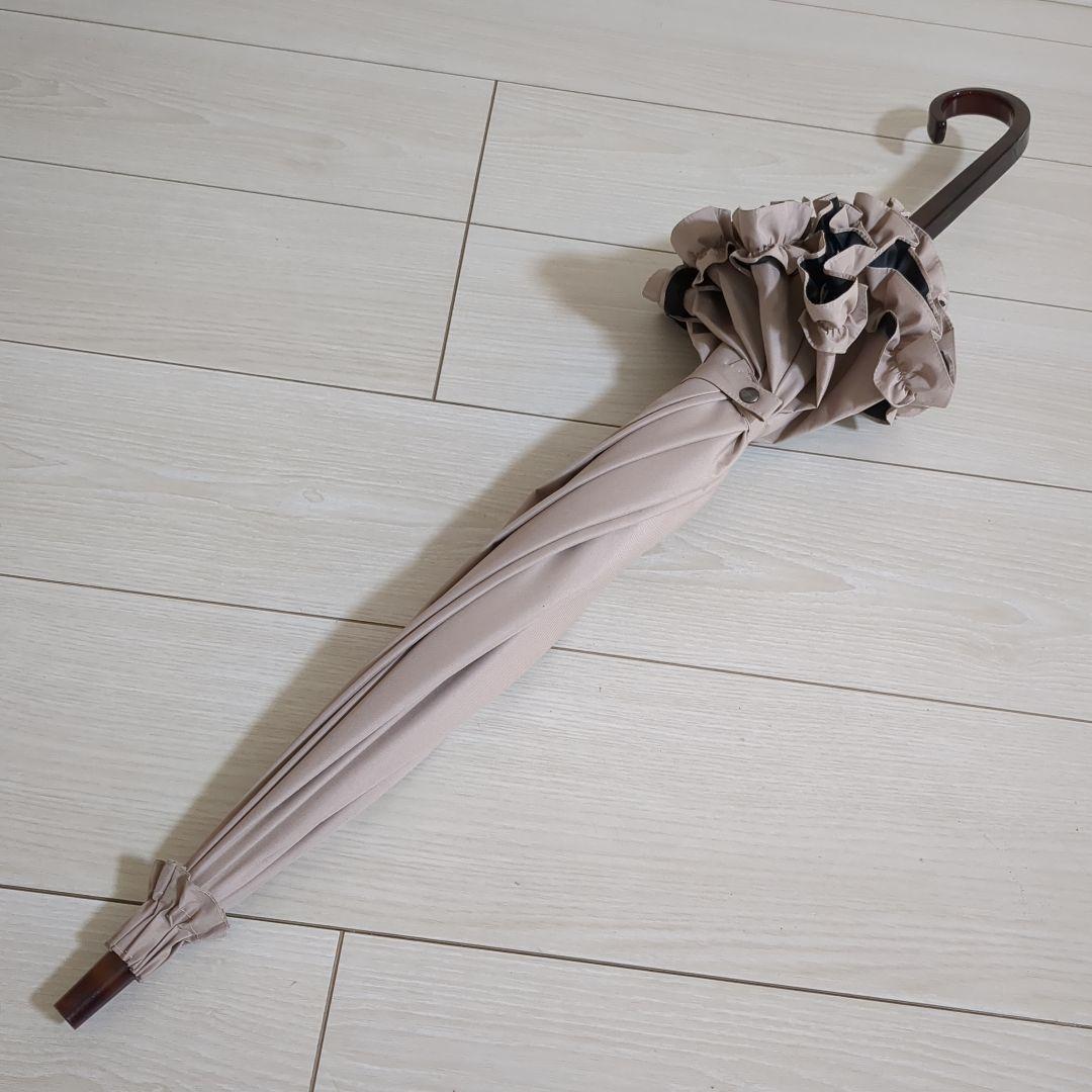 サンバリア100 長傘　M　ドームフリルピンク