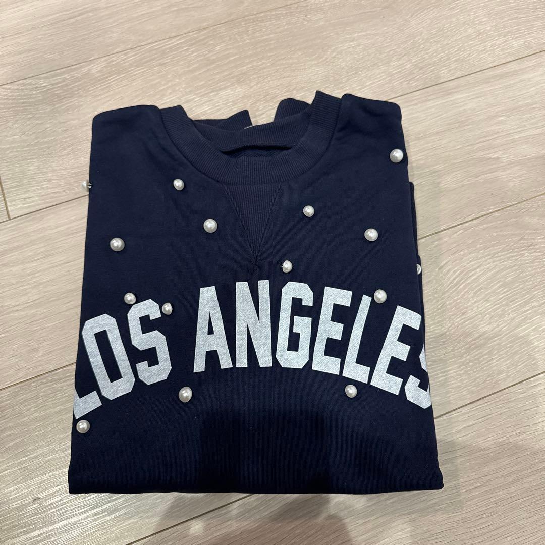 CADUNE<MLB別注>パールスウェット　ネイビー