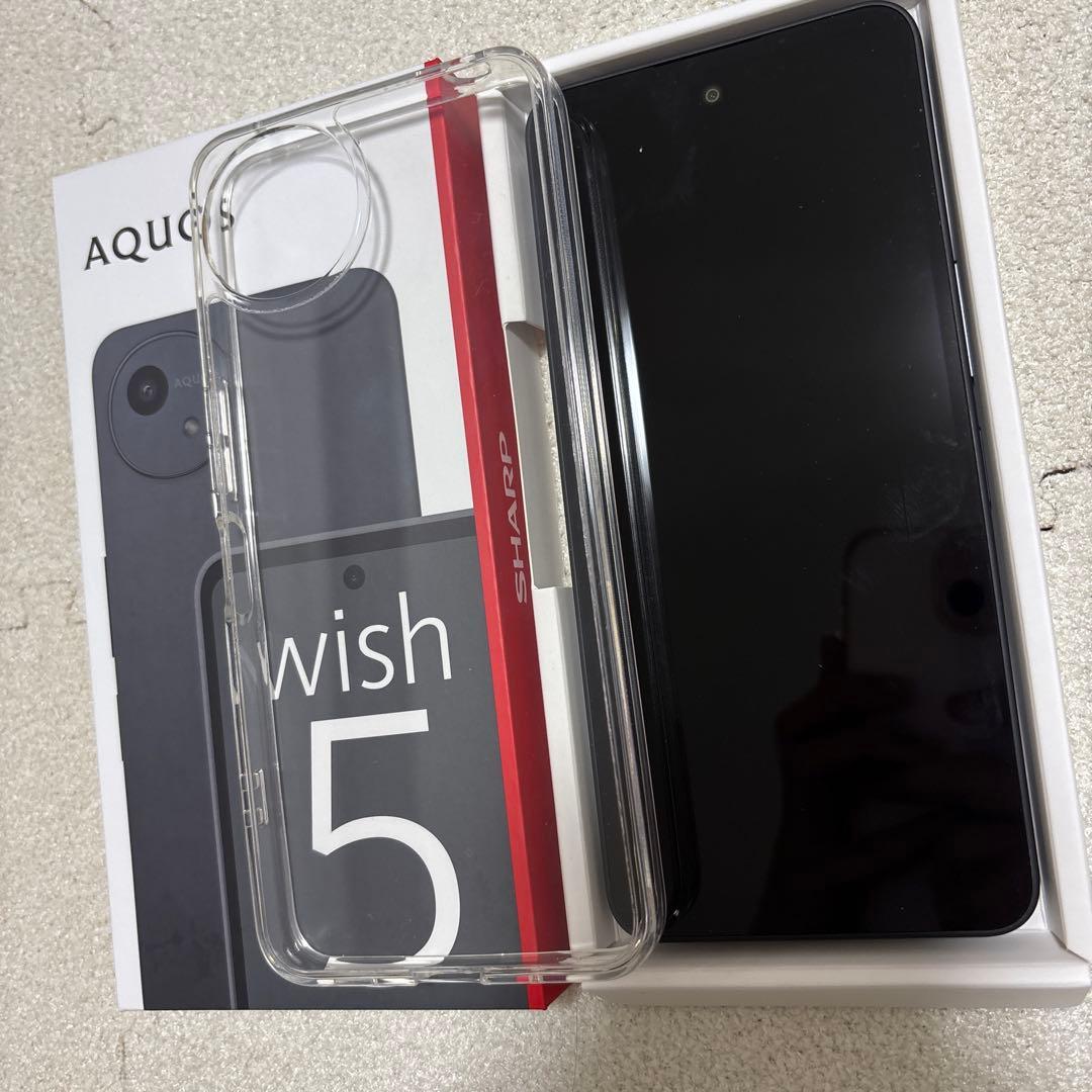 SHARP AQUOS wish5 SH-52F SIMフリー ドコモ 黒