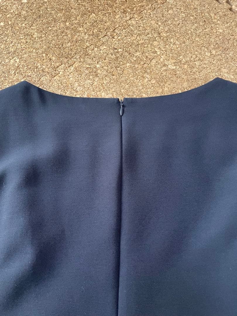 【23区】美品☆ネイビー フォーマルワンピース フレア Aライン ロング 行事