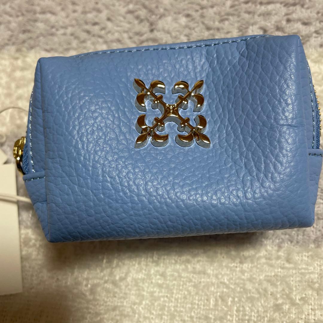 ラシット　ライトブルー レザー キーケース　ケース