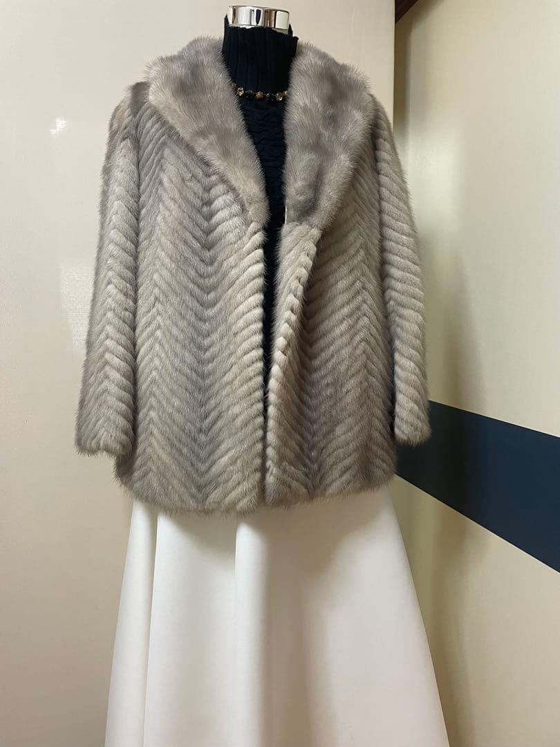 サファイアミンクコート ジグザグパターン値下げしました