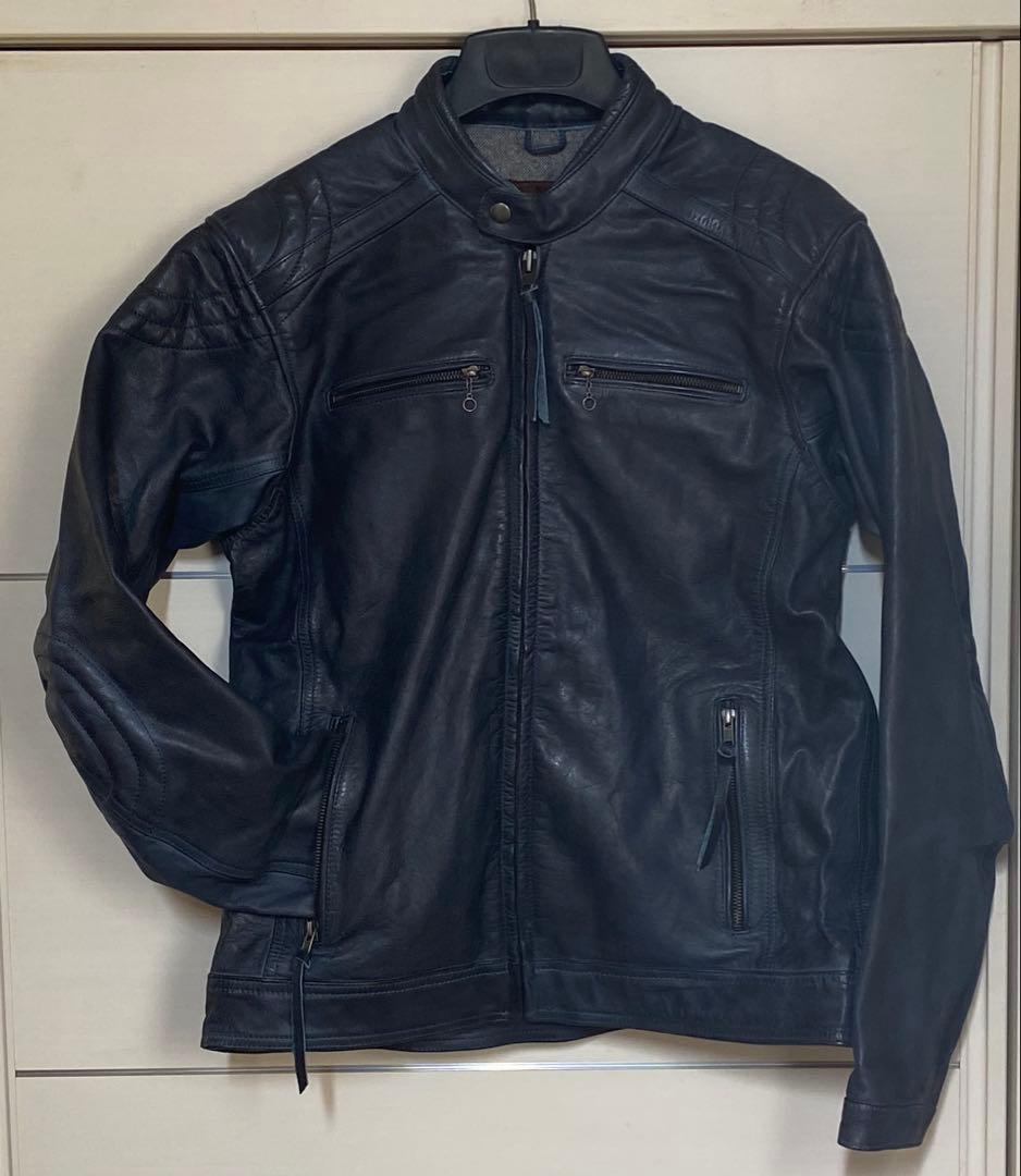 デイトナ レザージャケット 本革(ワックス加工) DL-006 ネイビー