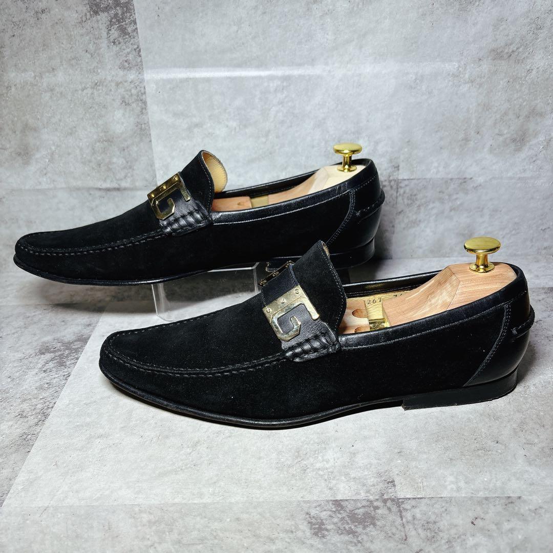 美品 ドルチェ&ガッバーナ ローファー 8 DG バックル ブラック