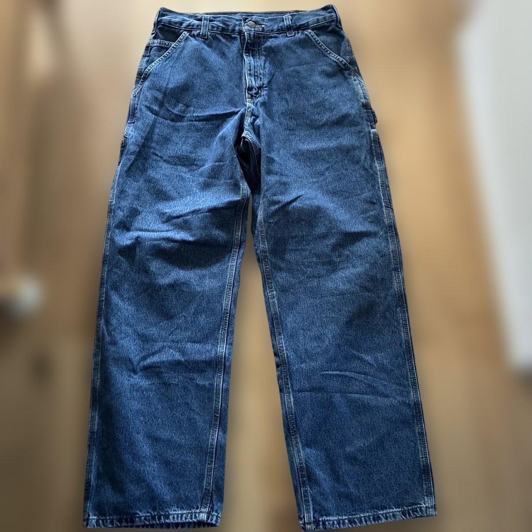 ハ*セ様 carhartt ダークブルー デニム ワークパンツ　W32 L30