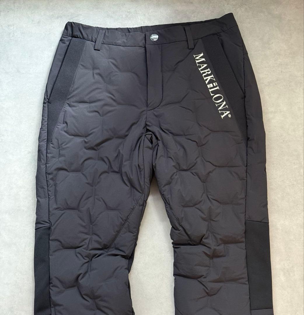 美品 ★ MARK&LONA ダウンパンツ 防寒 冬 マーク&ロナ 黒 正規品