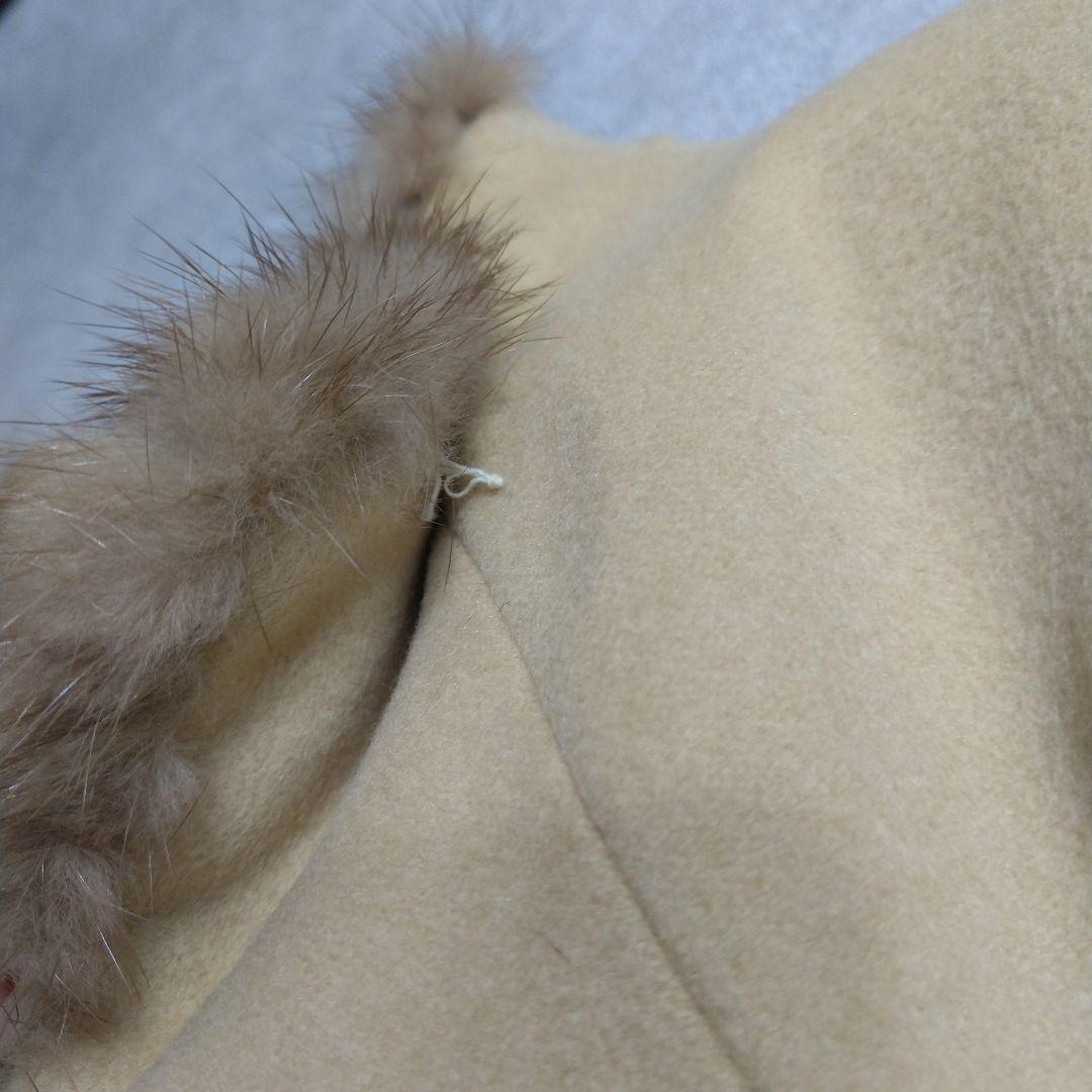 そうしん　　　カシミヤ100%ジャケット　ミンクファー付き　13AR