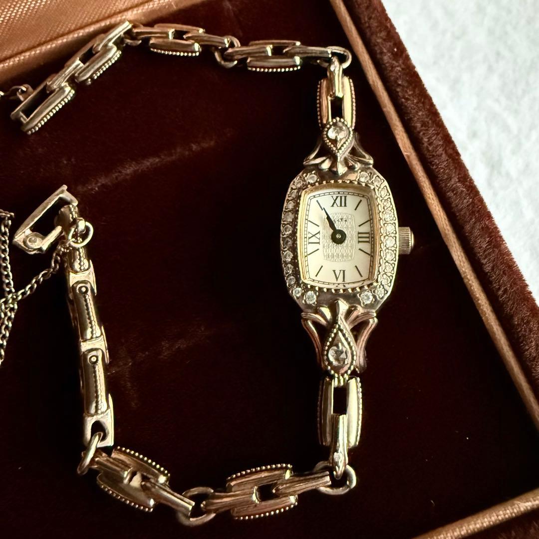 アガット ジュエリーウォッチ ダイヤモンド 0.13ct シルバー 限定 廃盤