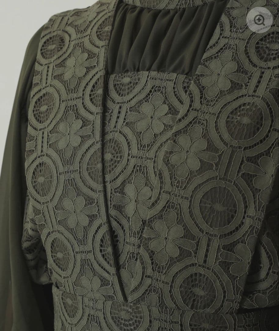 幾何学柄 レース セットアップ パンツ オケージョンドレス　Mサイズ