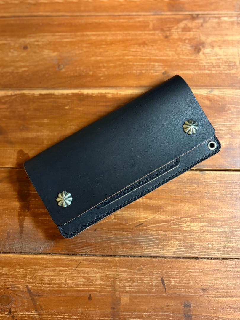 トラッカーウォレット TW-01 アポロコンチョカスタム 茶芯 手染め