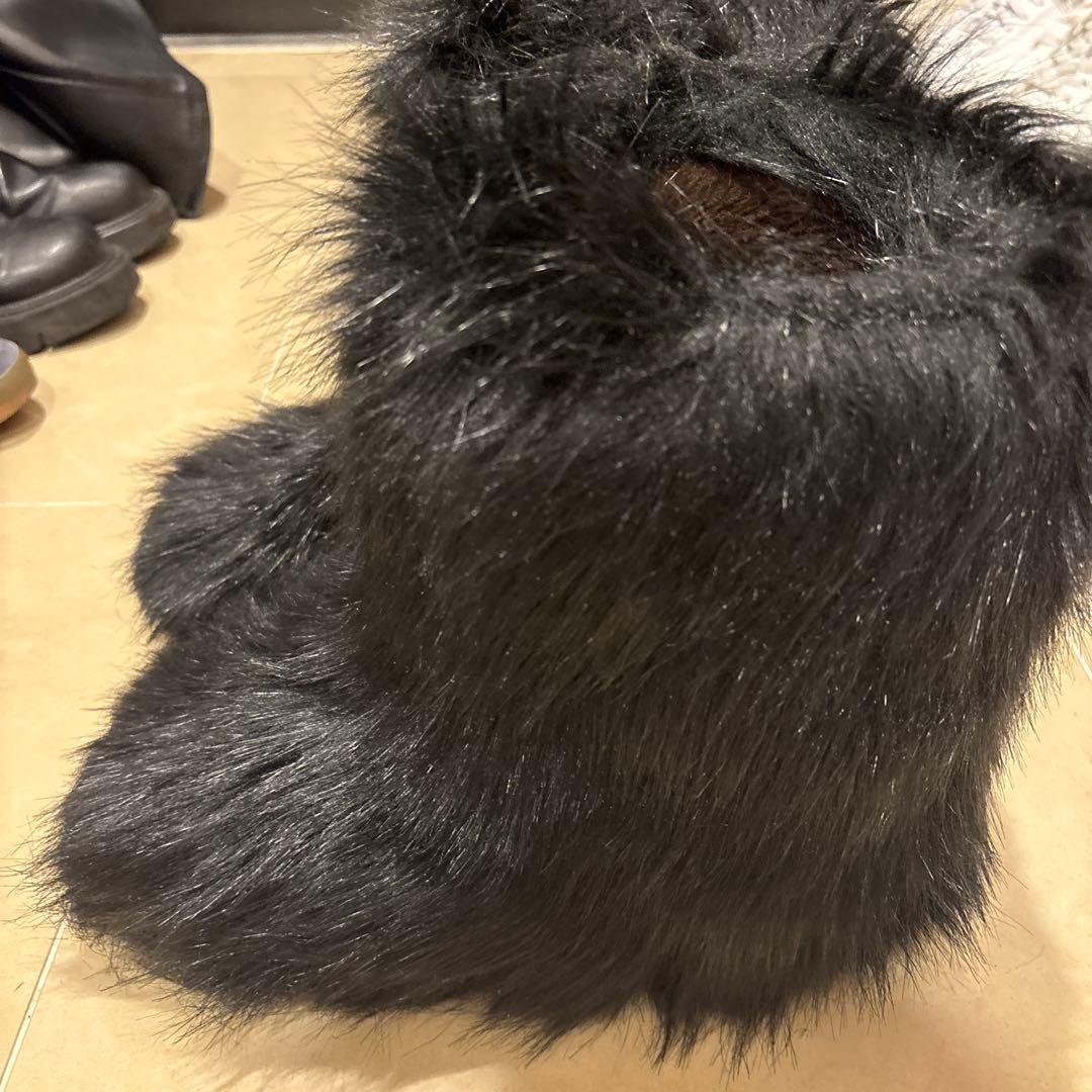 ファーブーツ　黒