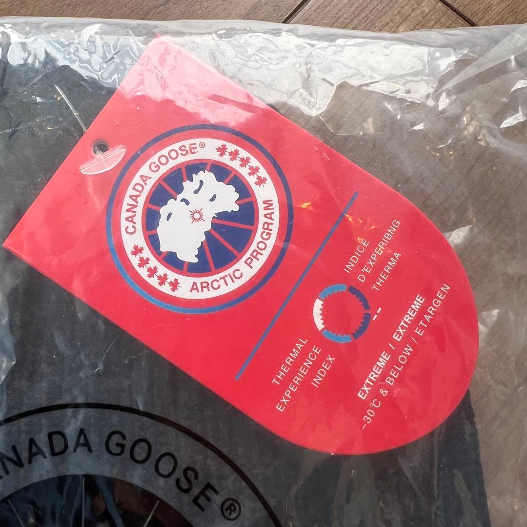 新品   ブラックニット帽　ビーニー　カナダグース