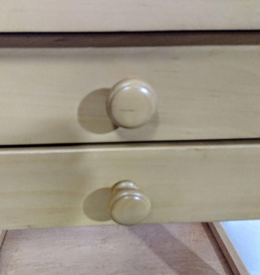 ナチュラルウッド サイドテーブル　サイドキャビネット　ナイトテーブル