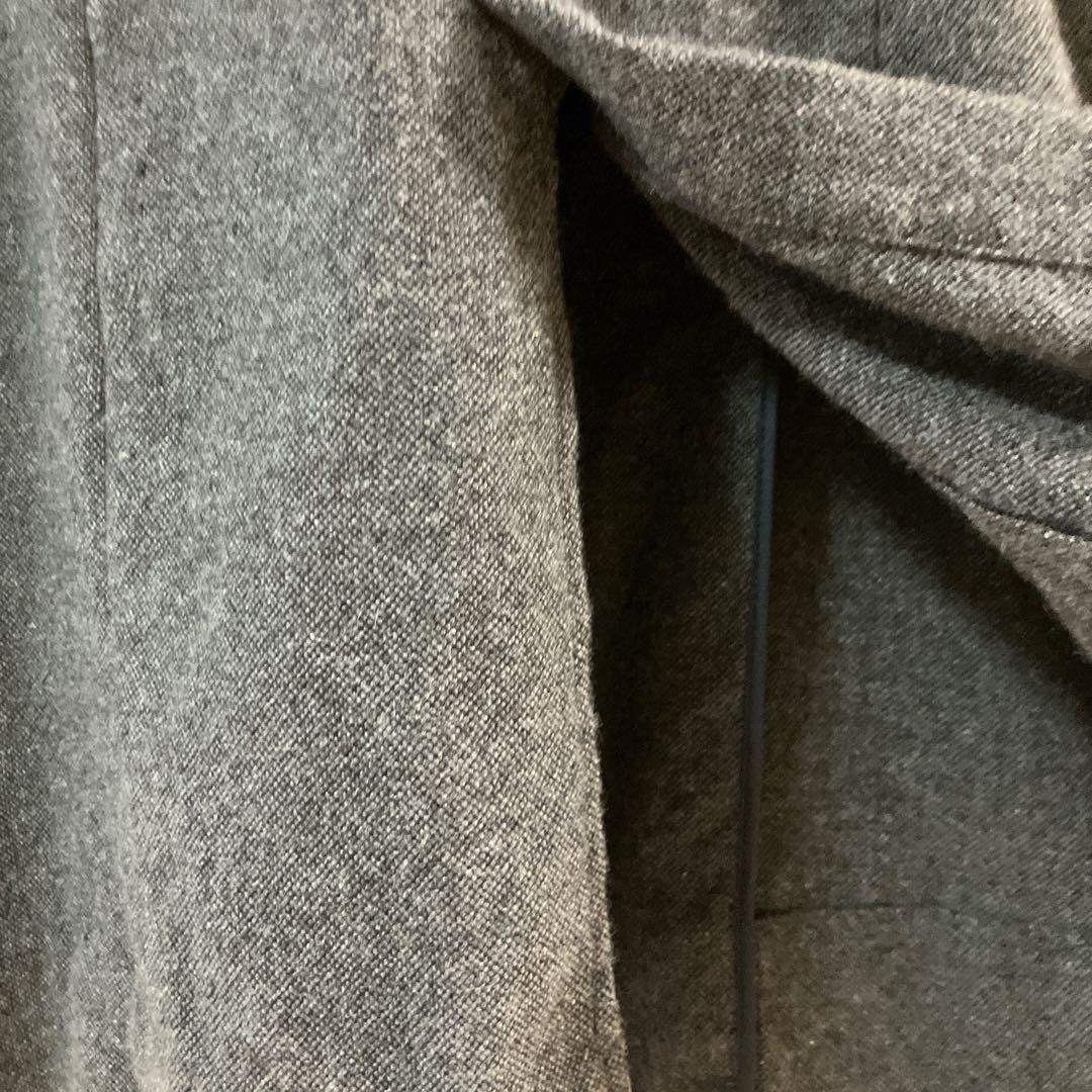 evam eva カシミヤ ヘンプ ロングコート グレー 系　定価約8万円