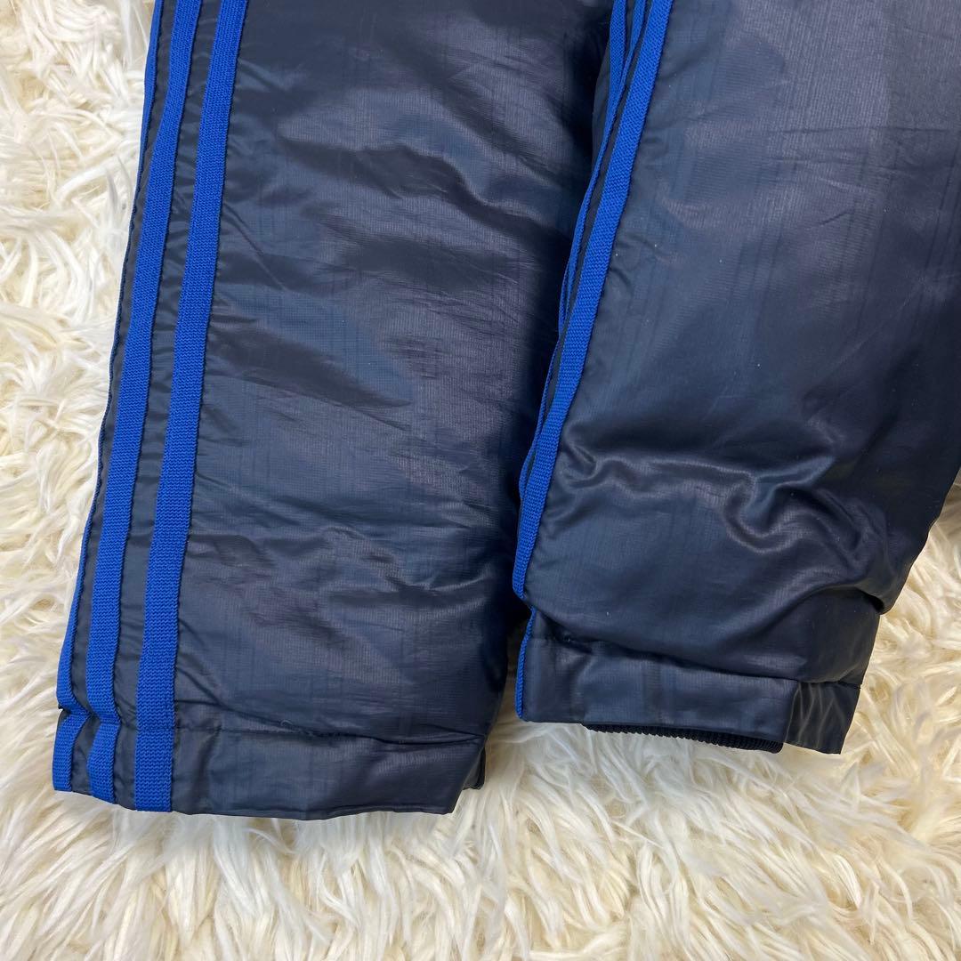 未使用級adidas アディダス ロングダウンコート ベンチコート M ネイビー